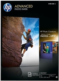 HP Advanced Glossy Fotopapier 25 vel (A4)