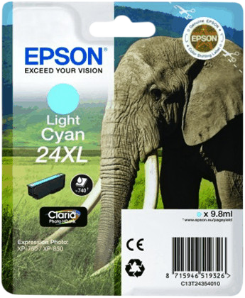 Epson 24XL Cartridge Lichtcyaan