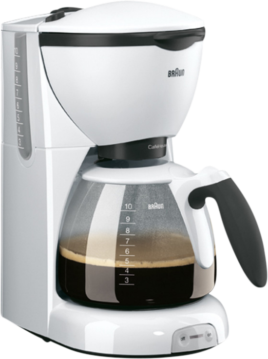 Braun CafeHouse Pure Aroma Deluxe KF520/1 Wit - Koffieapparaten Filter
