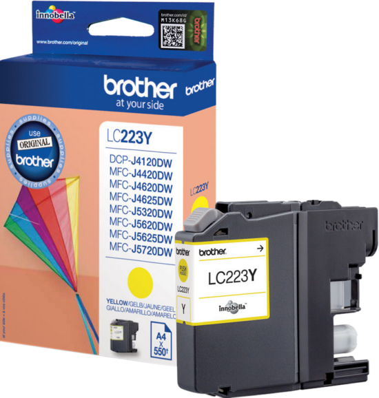 Brother LC-223 Cartridge Geel