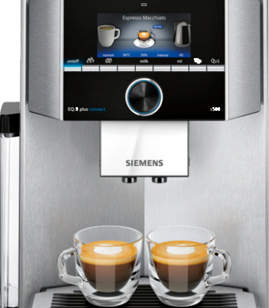 Siemens EQ9+ S500 TI9553X1RW Home Connect - Vrijstaande volautomaten