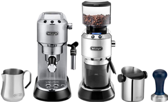 De'Longhi EC685MPACK Barista Pack Dedica Zilver - Koffieapparaten Espresso Halfautomatisch