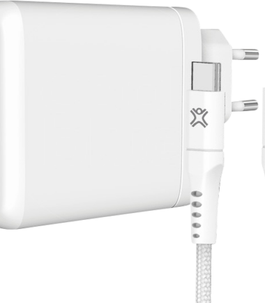 XtremeMac Power Delivery Oplader 45W Wit + Usb C Kabel Nylon 2