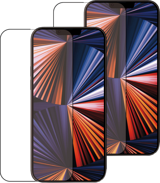 Azuri Tempered Glass Apple iPhone 13 Pro Max Screenprotector Zwart Duo Pack