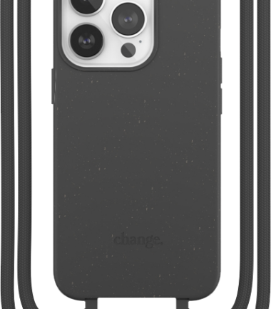 Change Case Apple iPhone 14 Pro Max Back Cover met Koord Zwart