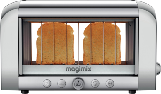 Magimix Le Vision Toaster Mat Chroom - Broodroosters