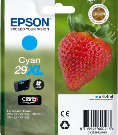 Epson 29XL Cartridge Cyaan