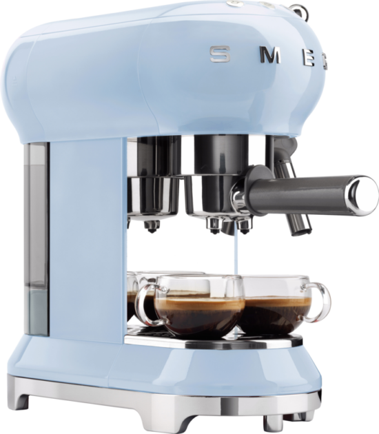 SMEG ECF01PBEU Pastelblauw - Koffieapparaten Espresso Halfautomatisch