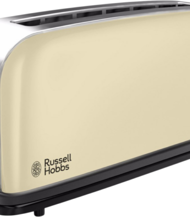 Russell Hobbs Colours Plus+ Classic Cream Long Slot Broodrooster - Broodroosters
