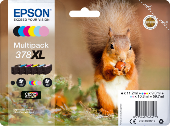 Epson 378XL Cartridges Combo Pack