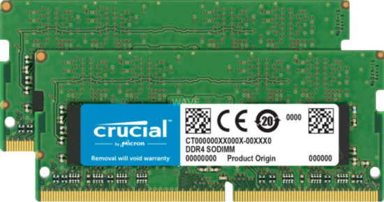 Crucial Apple 16GB DDR4 SODIMM 2400 MHz Kit (2x8GB)