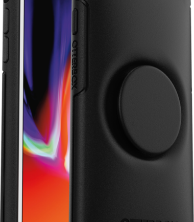 Otterbox Otter + Pop Symmetry Apple iPhone SE 2022 / SE 2020 / 8 / 7 Back Cover Zwart