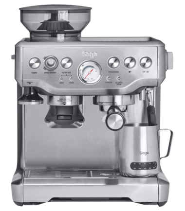 Sage Barista Express Stainless Steel - Koffieapparaten Espresso Halfautomatisch