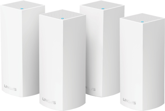 Linksys Velop tri-band Mesh Wifi (4-pack wit)