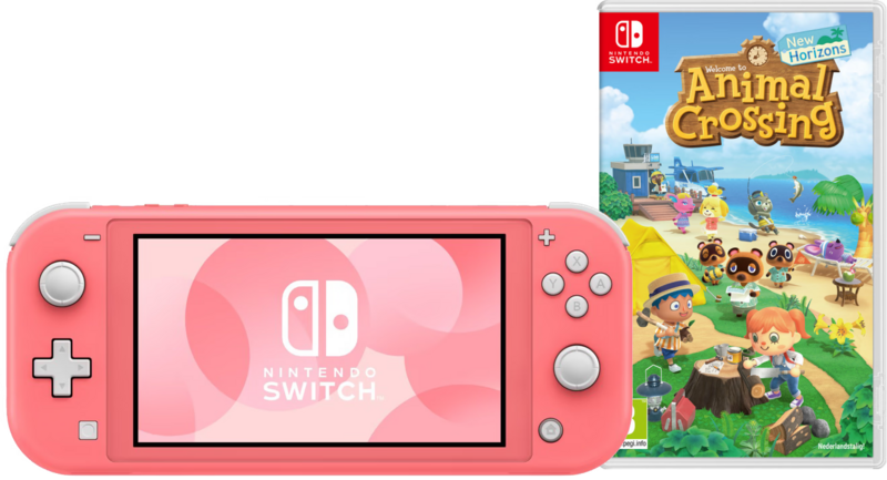 Nintendo Switch Lite Koraal + Animal Crossing New Horizons