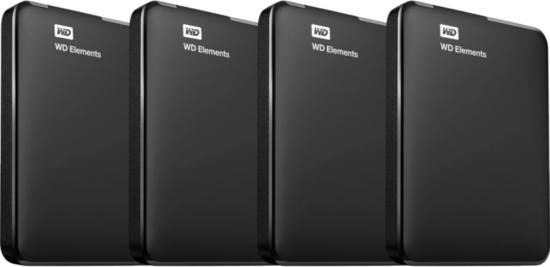 WD Elements Portable 4TB 4-Pack