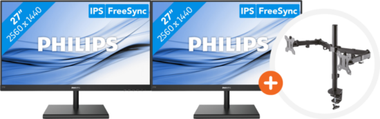 2x Philips 275E1S/00 + NewStar FPMA-D550DBLACK