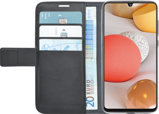 Azuri Wallet Samsung Galaxy A42 Book Case Zwart