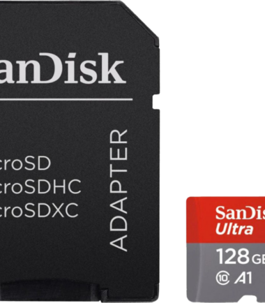 SanDisk MicroSDXC Ultra 128GB 120 MB/s CL10 A1 UHS-1 + SD Ad