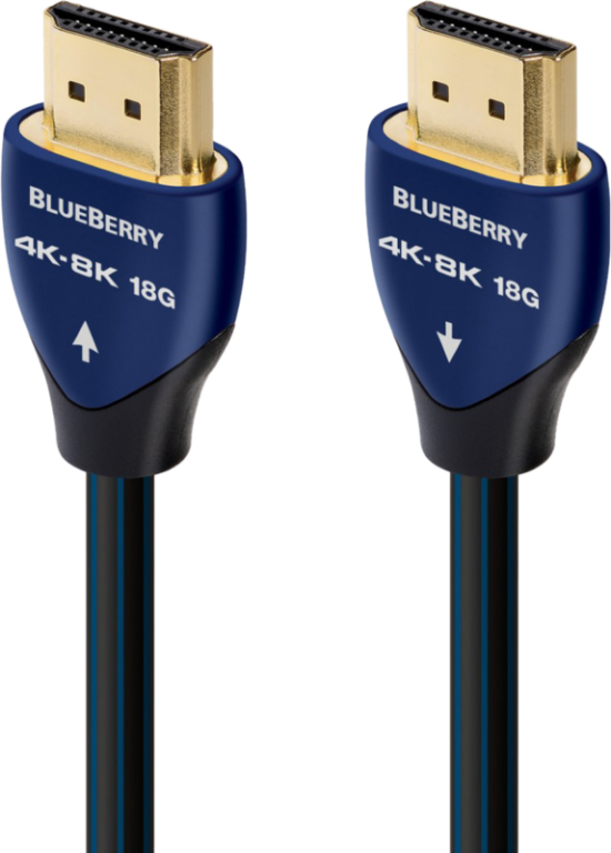 AudioQuest BlueBerry HDMI Kabel 4K 60Hz 3 Meter Blauw