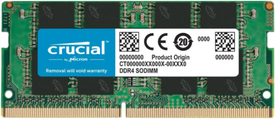 Crucial 16GB 2666MHz DDR4 SODIMM (1x16GB)