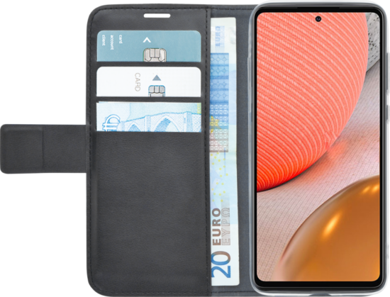 Azuri Wallet Samsung Galaxy A72 Book Case Zwart