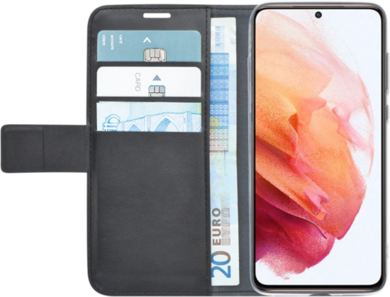 Azuri Wallet Samsung Galaxy S21 Book Case Zwart