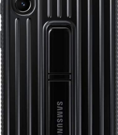 Samsung Galaxy S21 Plus Protective Standing Back Cover Zwart