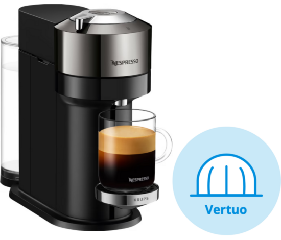 Krups Nespresso Vertuo Next XN910C Chroom - Nespresso Vertuo koffieapparaten