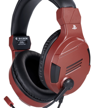 Bigben Official Licensed PS4 & PS5 V3 Stereo Gaming Headset Rood