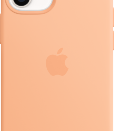 Apple iPhone 12 mini Silicone Back Cover met MagSafe Cantaloupe