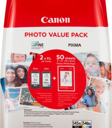 Canon PG545XL/CL546XL + Canon GP-501 Fotopapier