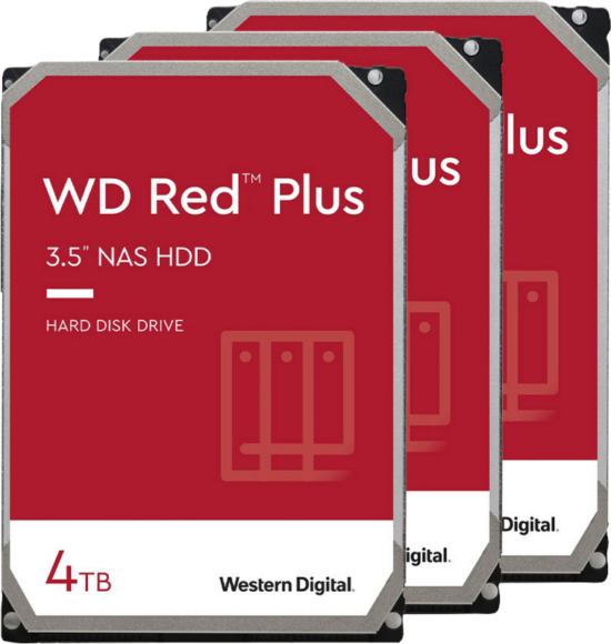 WD Red Plus WD40EFZX 4TB 3-Pack