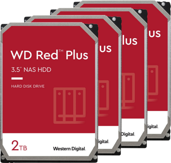 WD Red Plus WD20EFZX 2TB 4-Pack