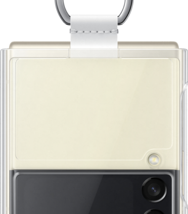 Samsung Galaxy Z Flip 3 Siliconen Back Cover Ring Transparant