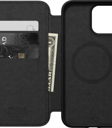 Nomad Rugged Folio Apple iPhone 13 Pro Max Book Case met MagSafe Zwart