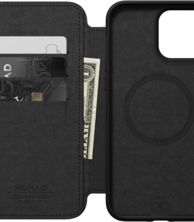 Nomad Rugged Folio Apple iPhone 13 Pro Max Book Case met MagSafe Bruin