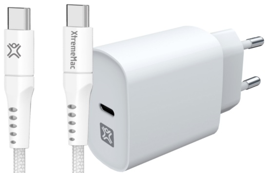 XtremeMac Power Delivery Oplader 20W + Usb C Kabel 2