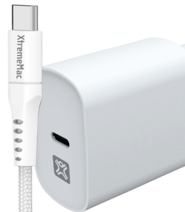 XtremeMac Power Delivery Oplader 30W + Usb C Kabel 2
