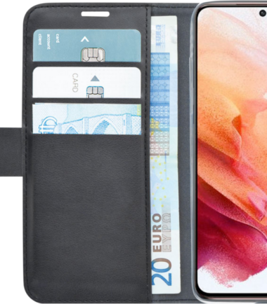 Azuri walletcase - zwart - voor Samsung Galaxy S21 FE