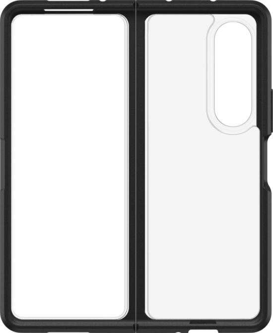 Otterbox Symmetry Flex Samsung Galaxy Z Fold 3 Back Cover Transparant/Zwart