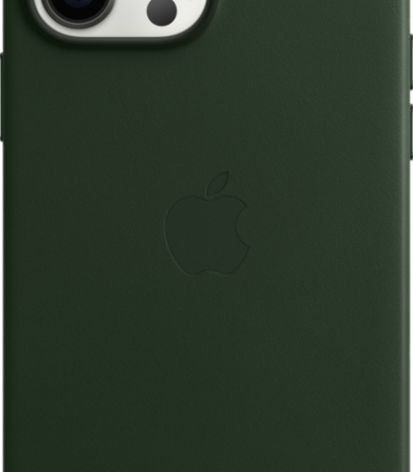 Apple iPhone 13 Pro Max Back Cover met MagSafe Leer Sequoia-groen