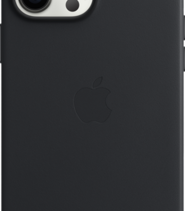 Apple iPhone 13 Pro Max Back Cover met MagSafe Leer Middernacht