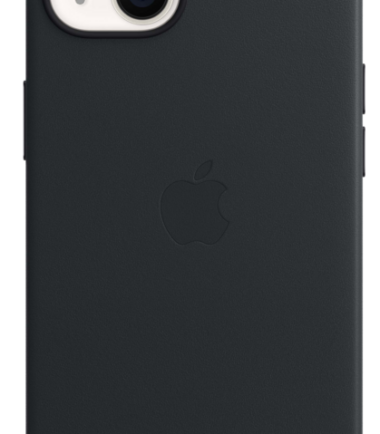 Apple iPhone 13 Back Cover met MagSafe Leer Middernacht
