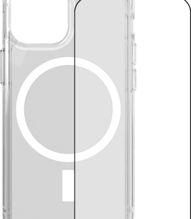 Tech21 Evo Clear Apple iPhone 13 mini Back Cover MagSafe Transparant+Azuri Screenprotector