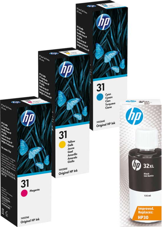 HP 32XL + HP31 Inktflesjes Combo Pack