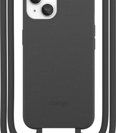 Change Case Apple iPhone 13 mini Back Cover met Koord Zwart