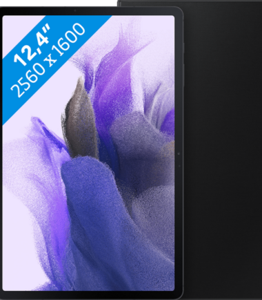 Samsung Galaxy Tab S7 FE 64GB Wifi Zwart + Samsung Book Case Zwart