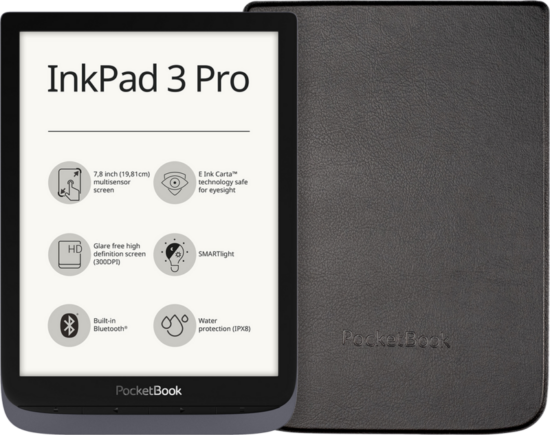 Pocketbook Inkpad 3 Pro Zwart + PocketBook Shell Book Case Zwart