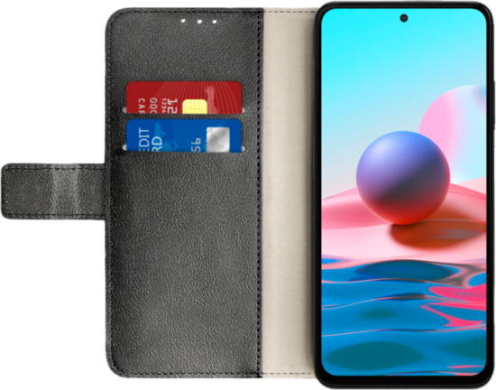 Just in Case Wallet Xiaomi Redmi Note 10 4G / Note 10S Book Case Zwart